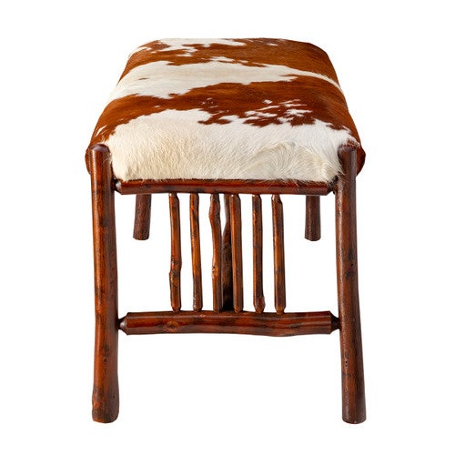 Yellowstone Gallatin Valley Cowhide Bench