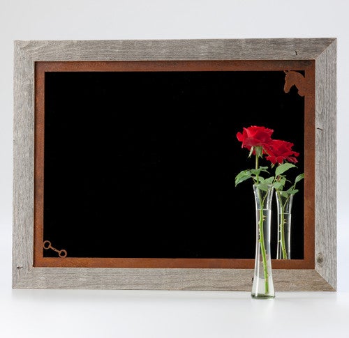 Equestrian Barnwood & Rust Mat Mirror