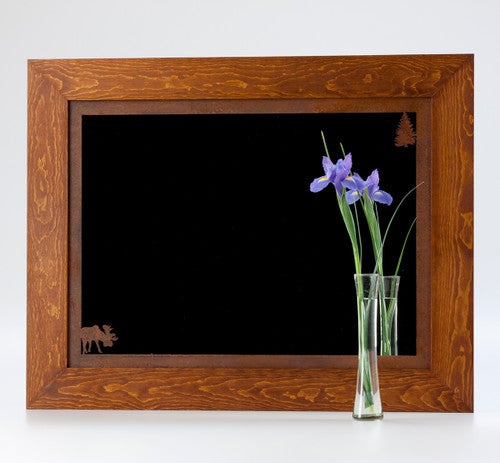 Moose Knotty Pine & Rust Mat Mirror