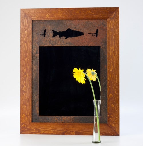 Knotty Pine Fly Fishing Mirror