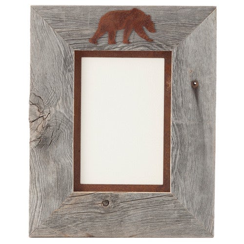 Rust Bear 5 x 7 Frame with Metal Mat