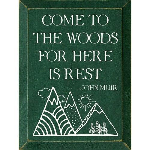 Here is Rest Wood Sign