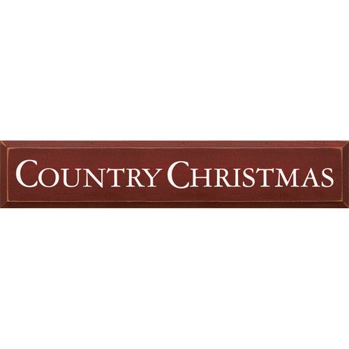 Country Christmas Wood Sign