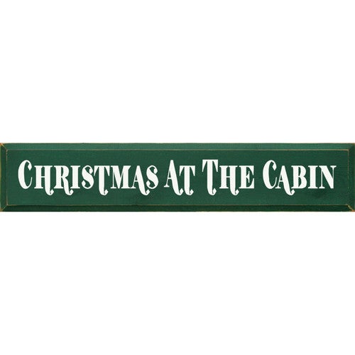 Cabin Christmas Wood Sign