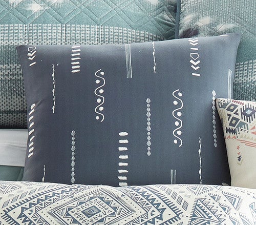 River Ways Symbols Pillow