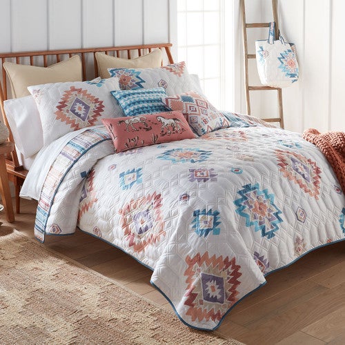 Tribal Diamonds Quilt Bed Set - King