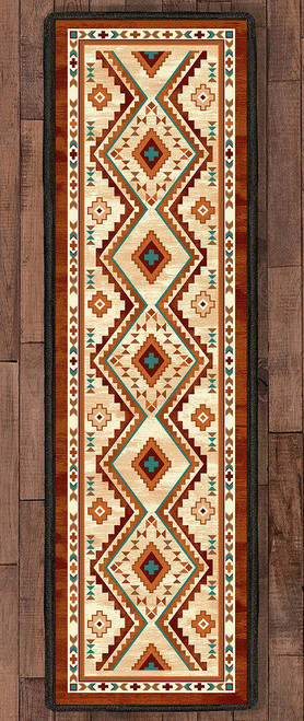 Angel Fire Tan Rug - 2 x 8