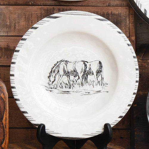 Cowboy Lifestyle Melamine Salad Plates - Set of 4