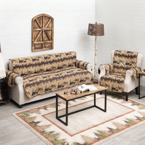 Cozy Cabin Bears Furniture Covers
