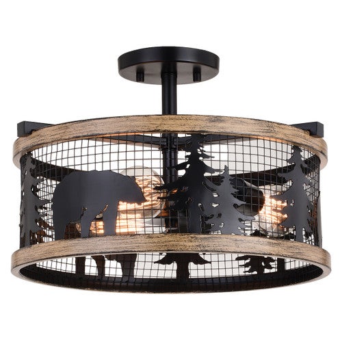 Bear Horizon Semi-Flush Ceiling Light