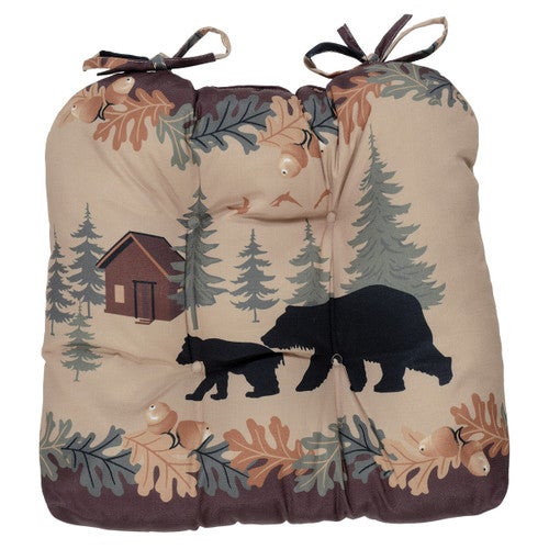 Cozy Cabin Bears Chair Pad