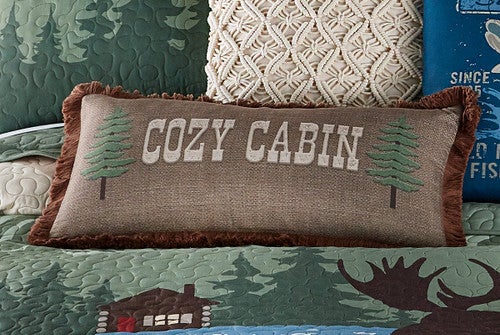 Cozy Cabin Pines Pillow