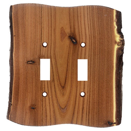 North Ridge Olive Wood Double Switch Cover