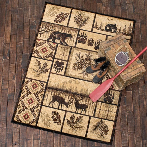 Yellowstone Wildlife Rug - 8 x 10