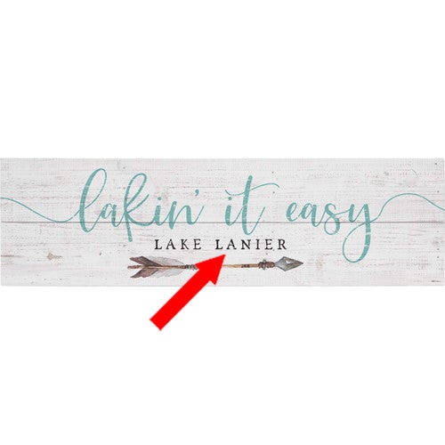Lakin' it Easy Personalized Wall Art