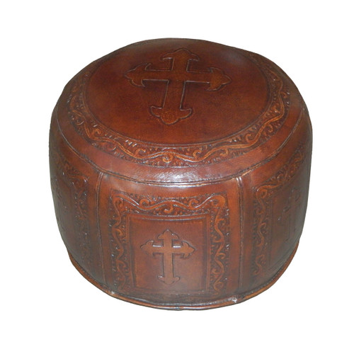 Antique Brown, C3 Cross Ottoman