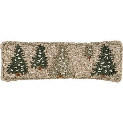 Evergreens 8 x 24 Hooked Wool Pillow - OUT OF STOCK UNTIL 09/03/2025