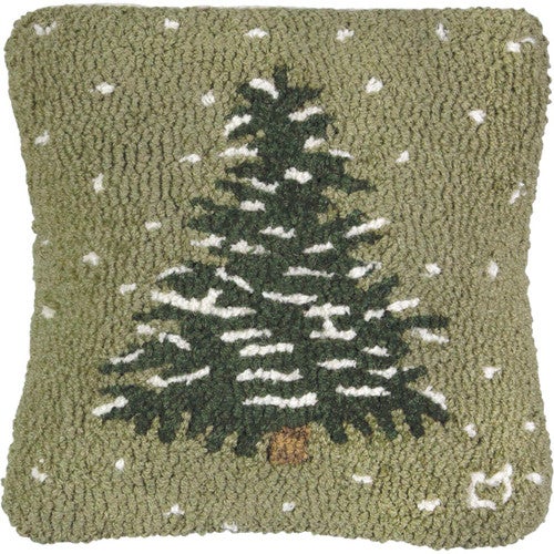 Flurries 14 Inch Hooked Wool Pillow - OUT OF STOCK UNTIL 08/05/2025