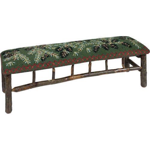 Diamond Pine Hickory Bench