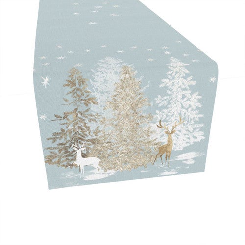 Woodland Snow Table Runner - 90 Inch