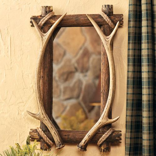 Antler & Wood Mirror