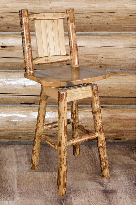 Cascade Swivel Counter Stools with Backs