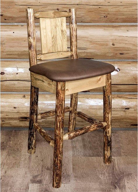 Cascade Barstools with Saddle Upholstery