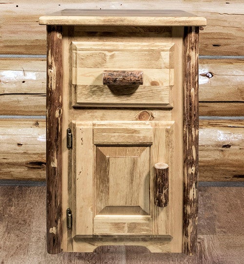 Cascade End Tables with Drawer & Door