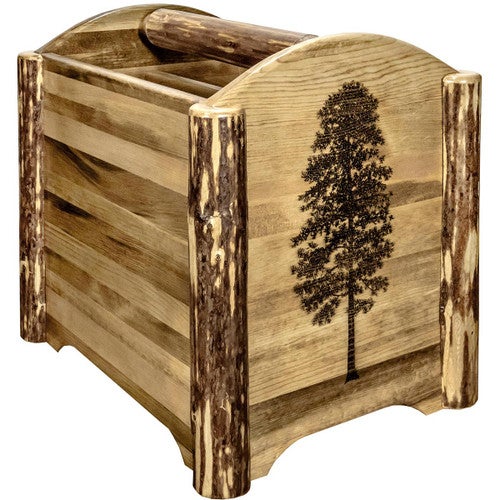 Cascade Magazine Rack - Pine Tree