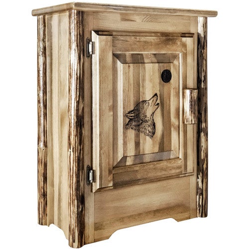 Cascade Left-Hinged Accent Cabinet - Wolf