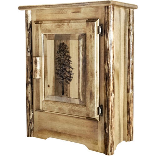 Cascade Right-Hinged Accent Cabinet - Pine Tree