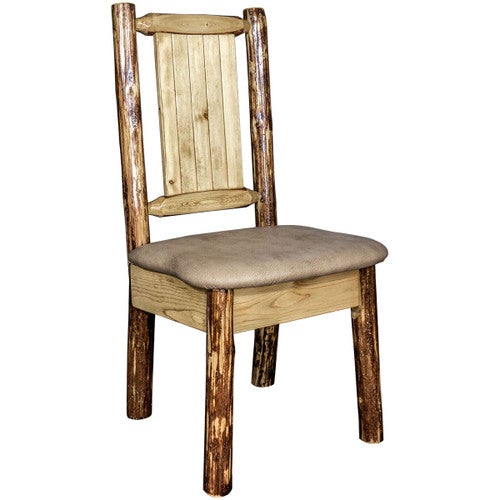 Cascade Side Chair with Buckskin Upholstered Seat - Wolf