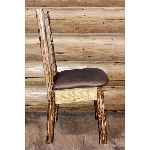Cascade Side Chair with Saddle Upholstered Seat - Pine Tree