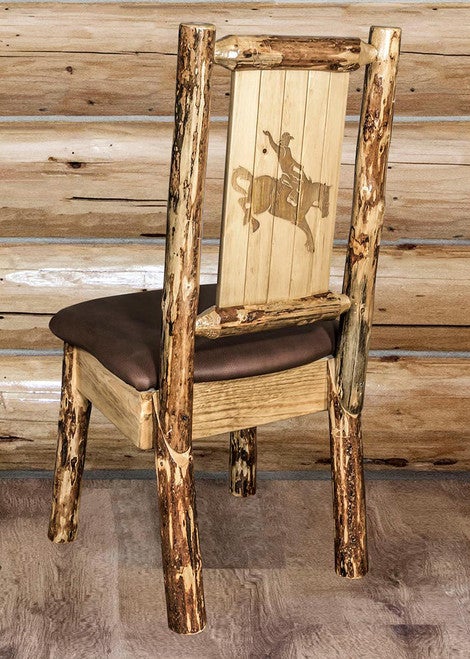 Cascade Side Chair with Saddle Upholstered Seat - Bronc