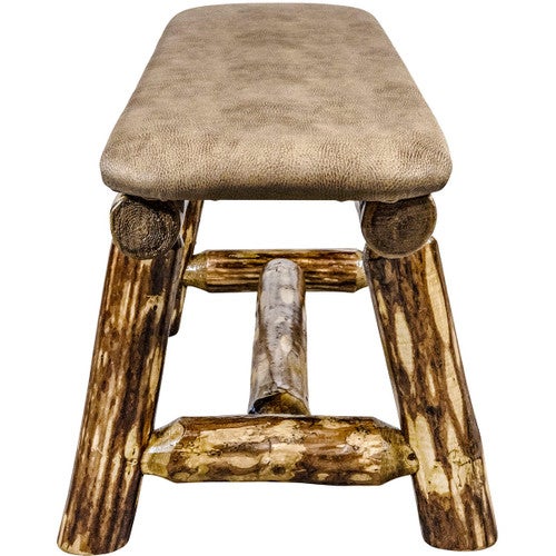 Cascade 45 Inch Upholstered Plank Style Bench - Buckskin