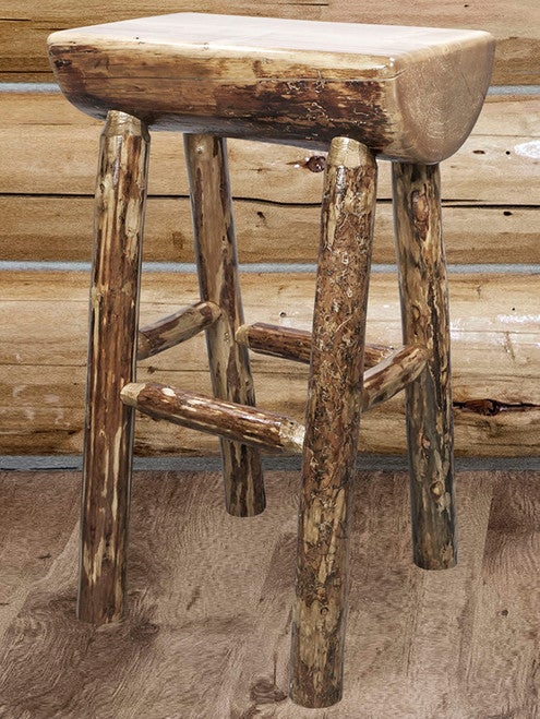 Cascade Half Log Counter Stool