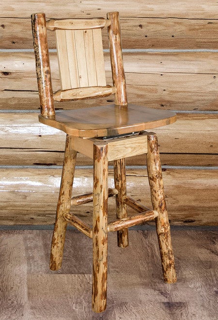 Cascade Swivel Barstool - Pine Tree
