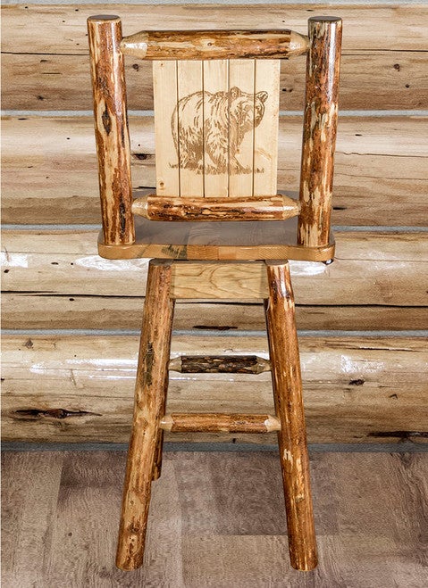 Cascade Swivel Counter Stool - Bear