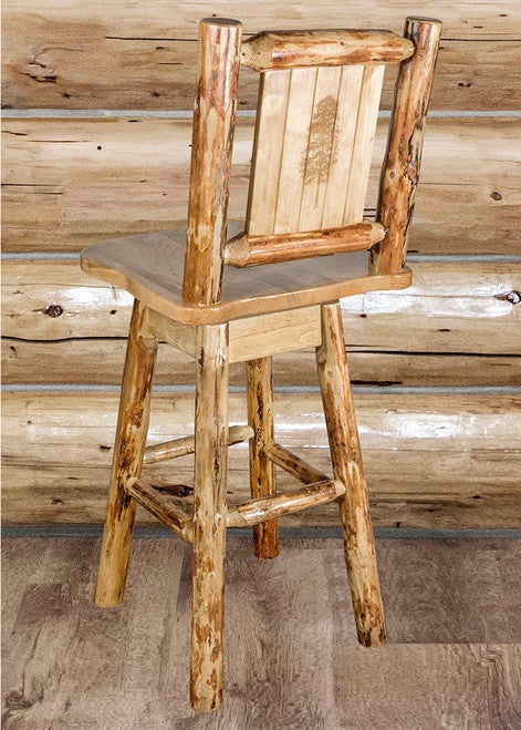 Cascade Swivel Counter Stool - Pine Tree