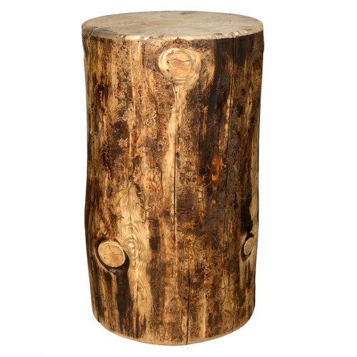 Cascade 18 Inch Cowboy Stump/Seat with Stained Finish