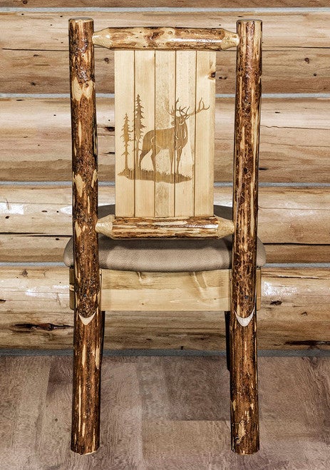 Cascade Side Chair with Buckskin Upholstered Seat - Elk