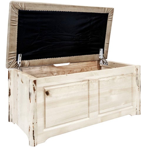 Asheville Small Blanket Chest - Buckskin Upholstery