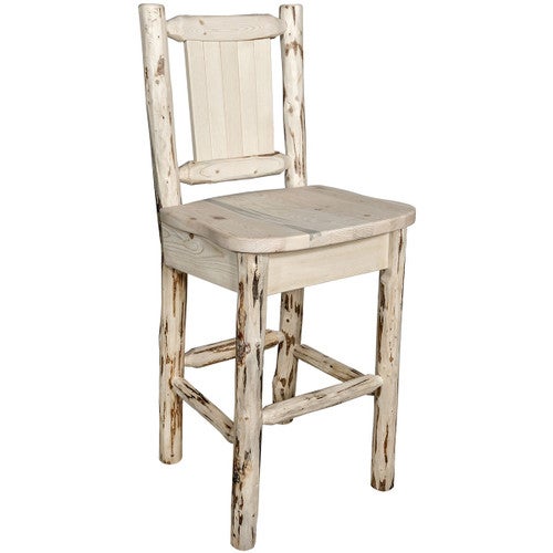 Asheville Counter Stool with Back - Tree