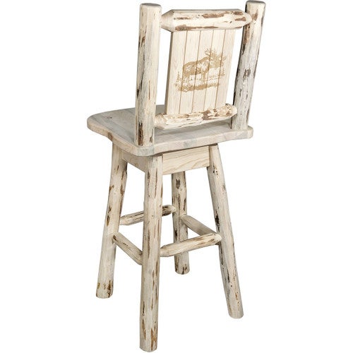 Asheville Swivel Barstool - Moose
