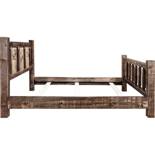 Denver Bed with Engraved Bears - Twin