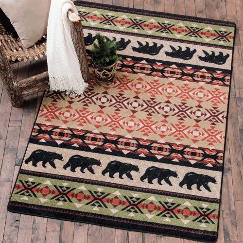 Cozy Bears Burnt Red Rug Collection