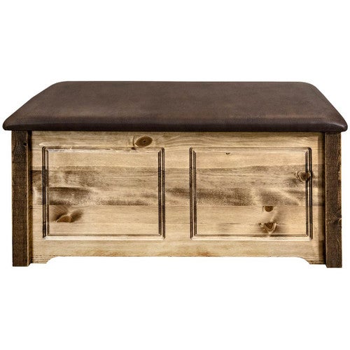 Denver Small Blanket Chest with Saddle Seat - Stained & Lacquered
