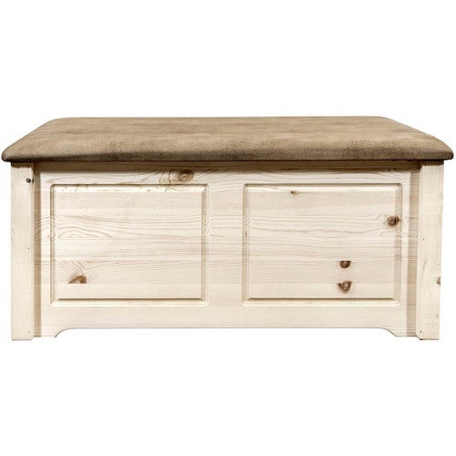 Denver Small Blanket Chest with Buckskin Seat - Lacquered