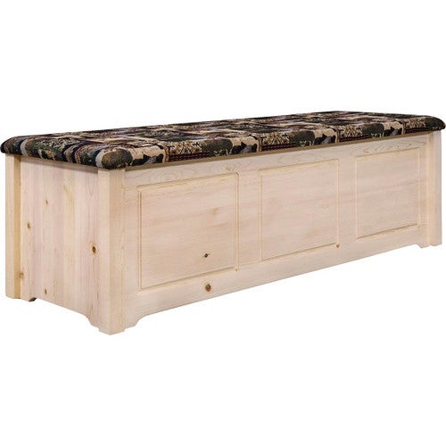 Denver Lacquered Blanket Chest with Woodland Seat