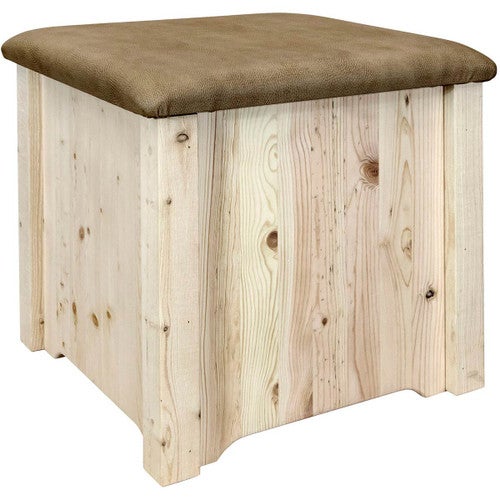 Denver Upholstered Ottoman with Storage - Buckskin